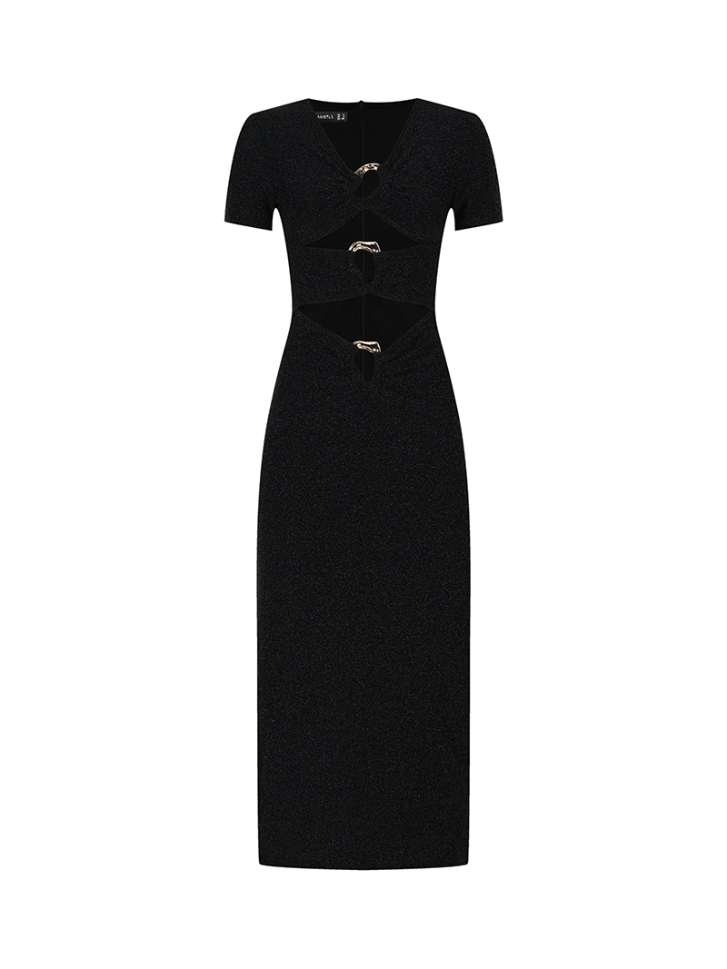 Lüks Kaliteli Elbise Modellerinden Noir Chic Dress