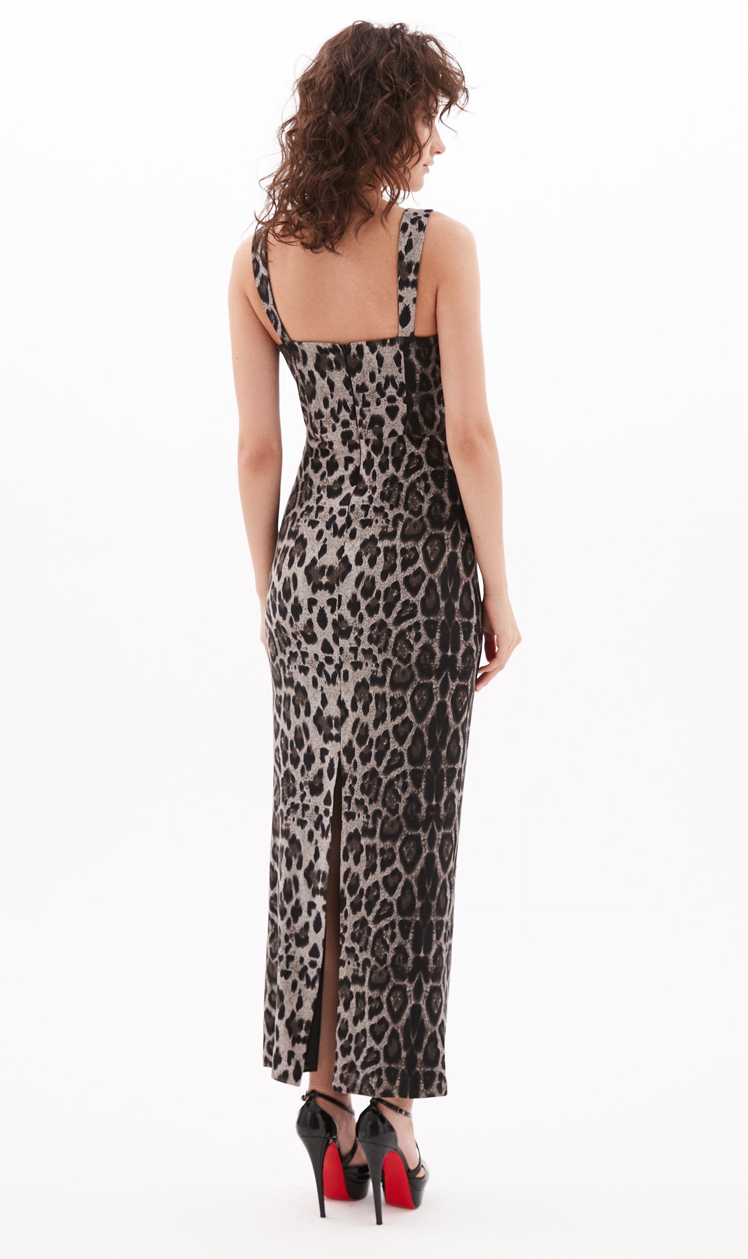 Lüks Kaliteli Elbise Modellerinden  Jolie Leopard Dress