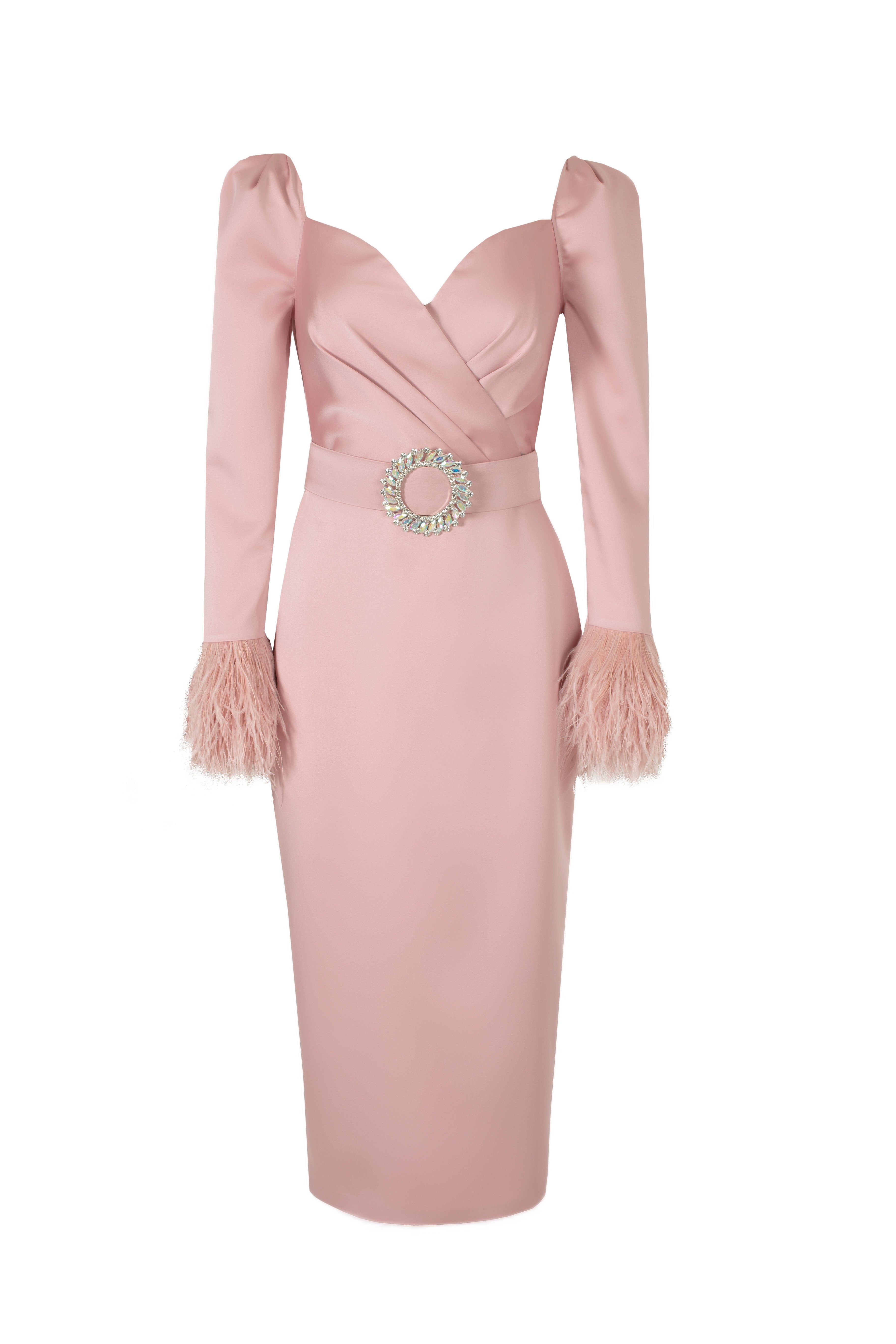  Lüks ve göz alıcı kokteyl elbise modellerinden Pink Diana Dress
