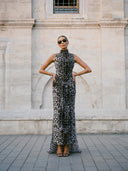 Lüks Kaliteli Elbise Modellerinden Wild Feline Dress