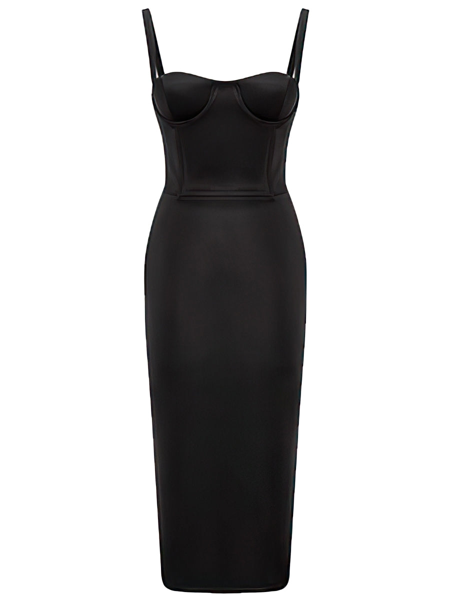 Lüks Kaliteli Elbise Modellerinden Black Biana Dress