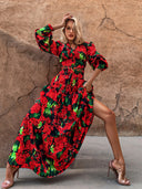 Lüks Kaliteli Elbise Modellerinden Red Sea Dress