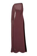 Burgundy Aura Dress