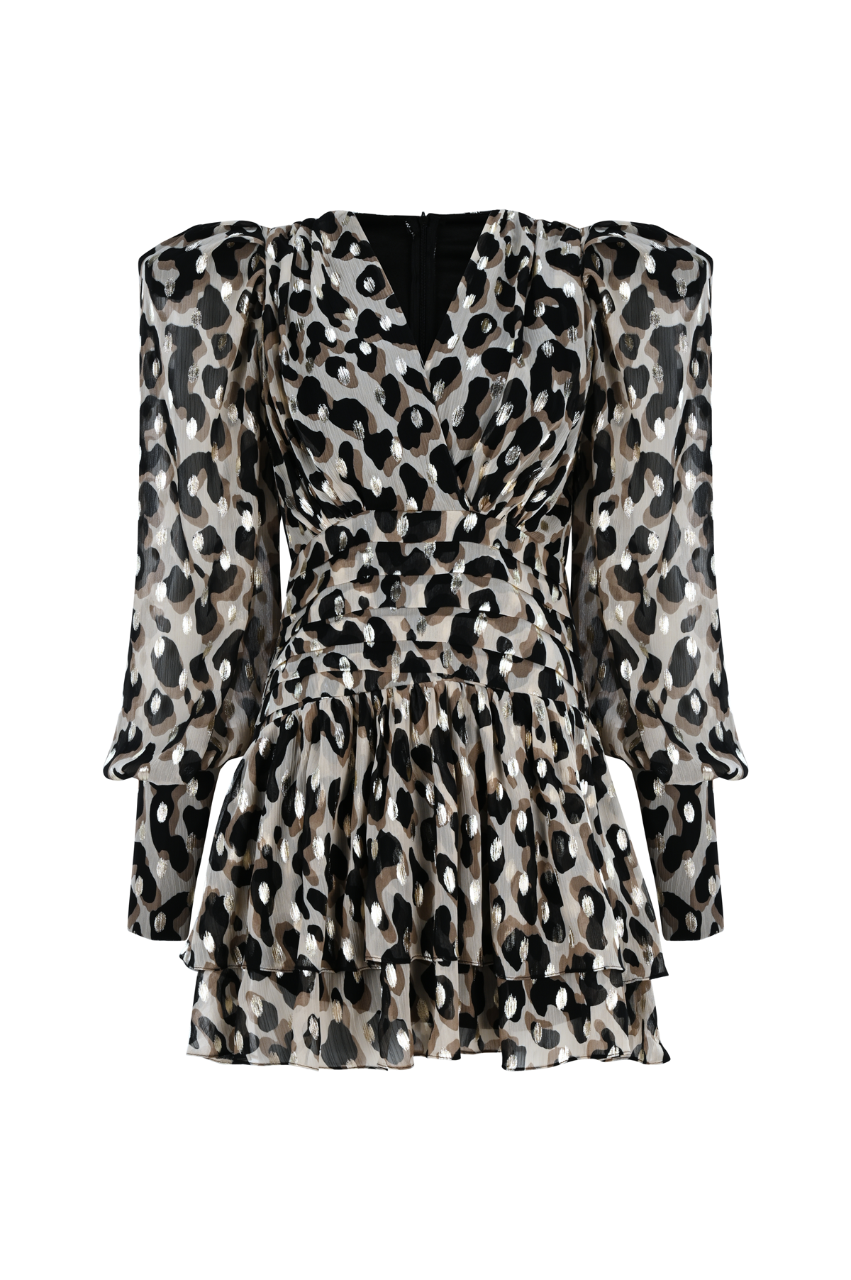 Lüks Kaliteli Elbise Modellerinden Leopard Eva Dress