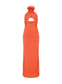 Lüks Kaliteli Elbise Modellerinden Mystical Orange Dress