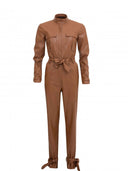  Lüks Kaliteli Tulum Modellerinden suni deri Slovia Jumpsuit