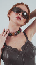 Alessia Faux Leather Dress