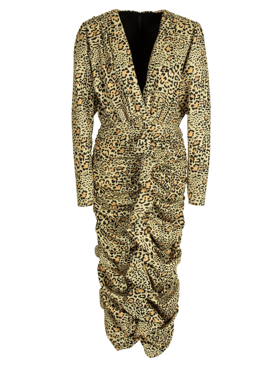 Lüks Kaliteli Elbise Modellerinden Mathilda Leopard Dress